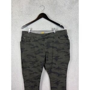 Lee Modern Series Dream Legging Jeggings Womens 18 Green Camo Mid Rise Stretch
